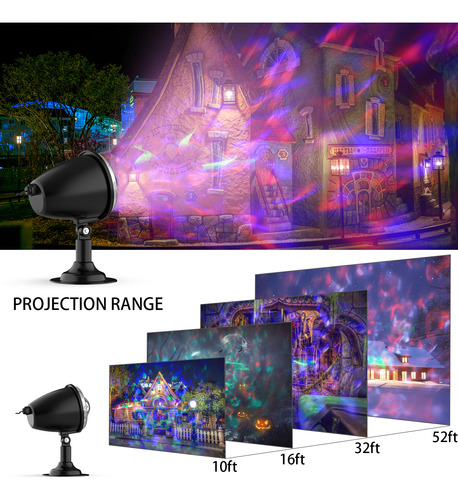 Proyector Luces Led Navidad Dia Muertos Cumpleaños Hallowen