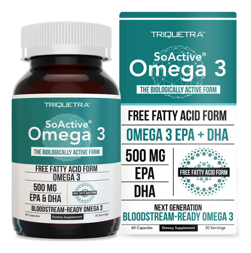 Soactive Omega 3 Epa Y Dha | Ácidos Grasos Libres En Forma 