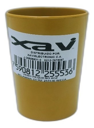 48 Vaso Pequeño 4oz Ocre Melamina 2 Imeca 8836 Xavi