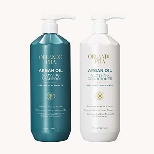 Orlando Pita Aceite De Argan Brillo Champu Y Acondicionador,