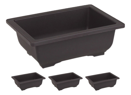 Maceta Grande Para Bonsáis, Macetas Rectangulares, 4 Unidade
