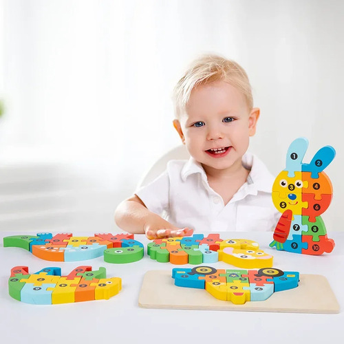 Parent-child Puzzle Pig - Educational 3d Wooden Puzzle