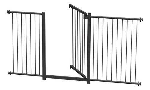 Grade Portão Pet Bebê Divisor Ambiente 143 A 148 Cm Preto