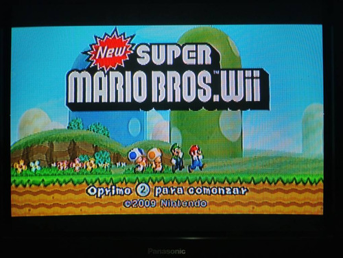 New Super Mario Bros Wii + Estuche Para 4 Discos Impecable (Usado)