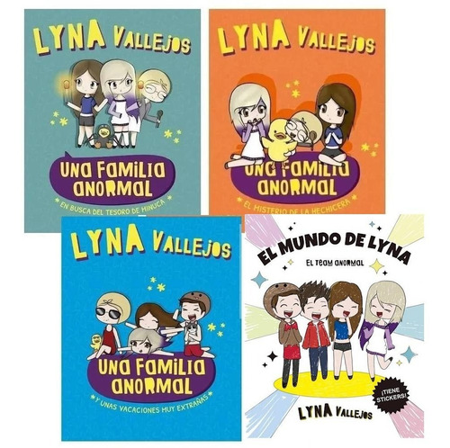 Imagen 1 de 6 de Pack Una Familia Anormal ( 4 Libros) - Vallejos Lyna
