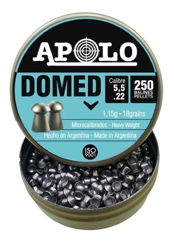 Balines Apolo Domed X250 5.5 Mm