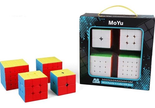 Kit Box Cubo Magico  Mofangjiaoshi Mf2s+mf3rs+mf4s+mf5s