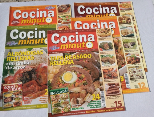 Lote De 5 Revistas De Cocina, Cocina Minuto,o.mar2011