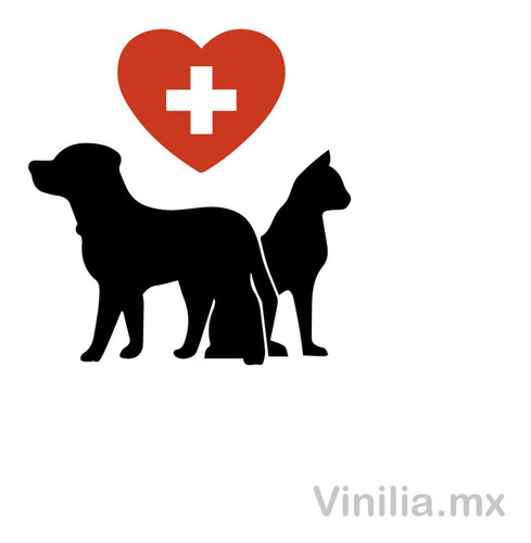 Vinil Decorativo Veterinaria Veterinario Perro Gato Sticker