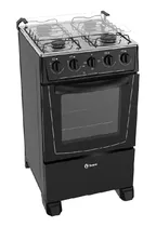 Comprar Cocina Thompson Combinada Negra A Gas 4 H Cth 150001 Ub