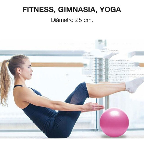 Imagen 3 de 9 de Pelota Yoga Suiza 25 Cm Gym Pilates Ball