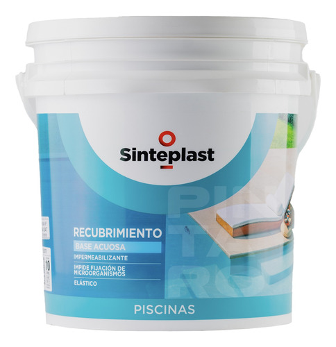 Pintura Para Piscina/pileta Sinteplast Acuosa 10 Litros