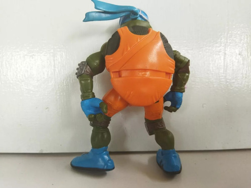 Tmnt Leonardo Traje Naranja Casco Playmtes 2003 Tortugas (Usado)