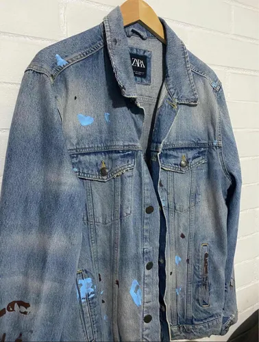 Chaqueta Hombre Mezclilla Zara MercadoLibre