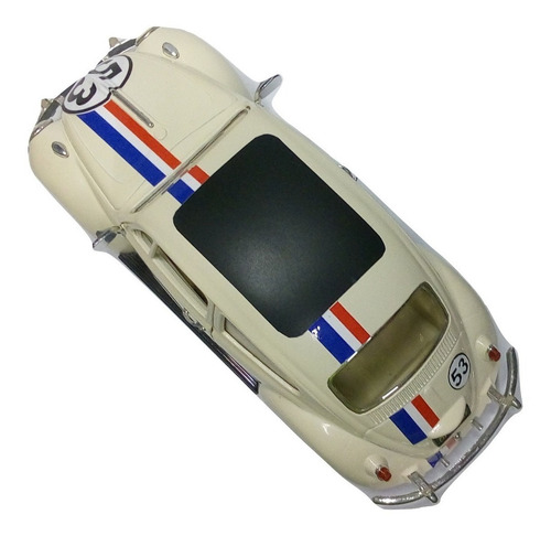 Herbie Custom Vw Sedan 1967 Esc:1/24 Kinsmart Cupido Motori Color Beige