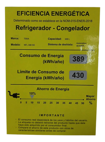 Refrigerador Teka Nfl 346ss Inverter