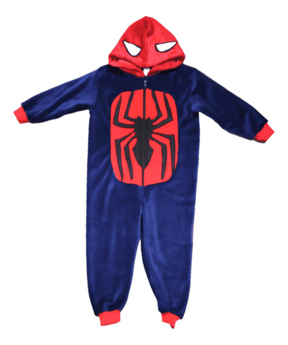 Pijama Spiderman Chicos Disfraz Enterito Mameluco Plush