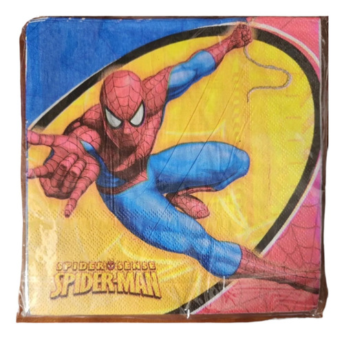 Servilletas Spiderman Para Cotillón Cumpleaños 