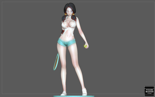 Videl Tennis Traning Dragonball Character Ani- Escultura