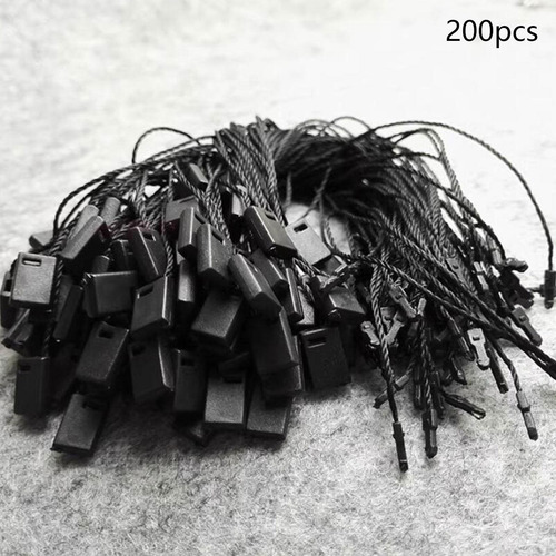 200x Pendurar Tag Cordas Laço Prendedor Gancho Laços Diy