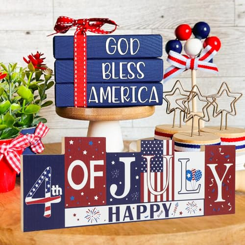 Decoraciones De Madera Para La Mesa Del 4 De Julio, Decoraci