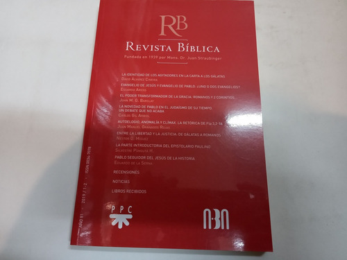 Revista Bíblica Año 81. 2019 1-2straubinger Juan