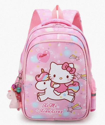 Mochila Escolar De Hello Kitty De Gran Capacidad Para Niñas