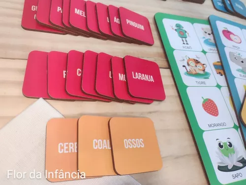 Brinquedo Educativo Jogo Didático Bingo Das Palavras Babebi - Bambinno -  Brinquedos Educativos e Materiais Pedagógicos