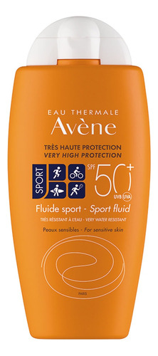 Protector solar Avène Fluido FPS 50 Sport en tubo extra-plano de 100 mL