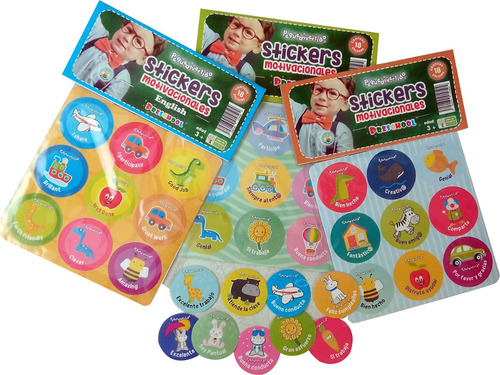 Stickers Motivacionales Preescolar Didáctico Sellos Pegatina