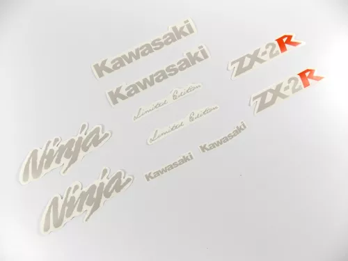 Kit Adesivo Emblema Kawasaki Ninja Zx 2r Zx2rc Moto Zx2r | DECALX