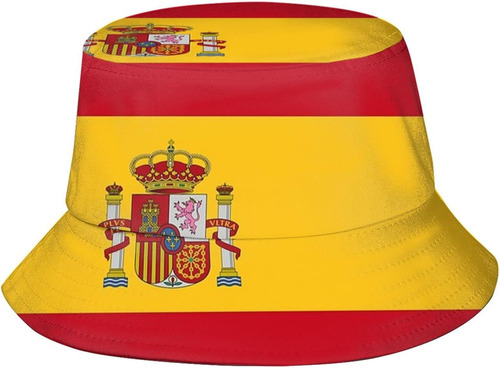 Lindos Sombreros De Pescador Con Bandera De España, Gorra De