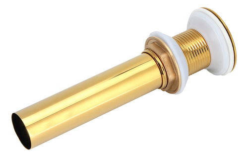 Tapón De Desagüe Dorado Para Lavabo Sin Rebosadero, Antiatas