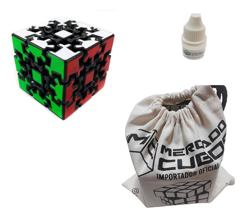 Cubo Rubik Fanxin Gear Engranaje + Base + 1 Lubricante 