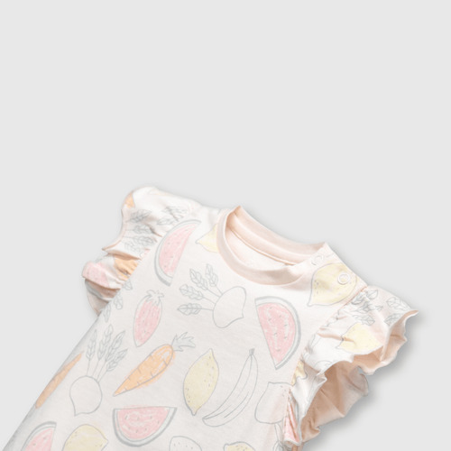 Clemente De Niñas Frutas Soft Pink (0 A 9 Meses)