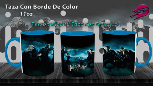 Taza Borde Color Alusiva Harry Potter Pott-006