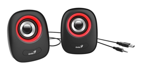 Imagen 2 de 4 de Parlante Genius SP-Q160 rojo