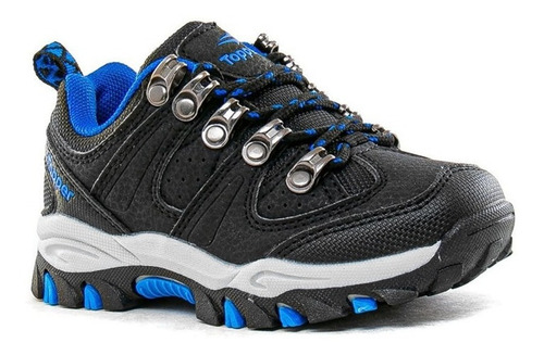 Zapatillas Topper Niño Trekking Gondor 2 Negra Azul Original