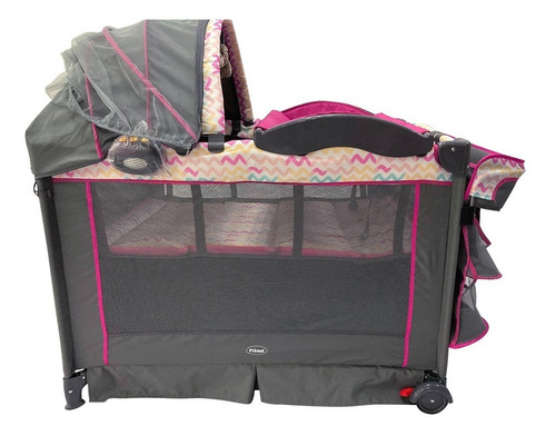 Cuna Corral Prinsel Verona Cambiador Modulo Electronico Luz Color Rosa