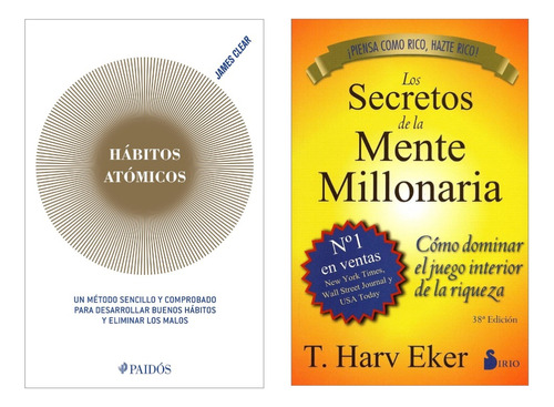 Hábitos Atómicos Dorado + Secretos Mente Millonaria