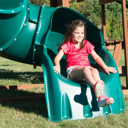 Juego Infantil De Madera Titan Turbo Ii Con Resbaladillas