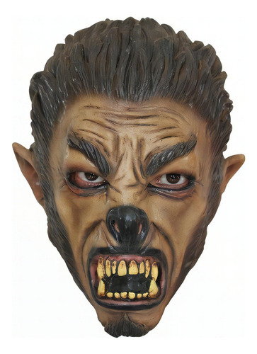 Máscara Hombre Lobo Wolf Jr. Halloween Ghoulish Color Marrón