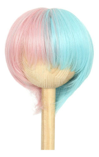 Missuhair Para Cabeza Bjd Muñeca Peluca Sintetica Corta Pelo