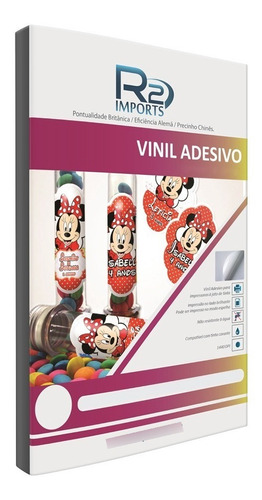 Vinil Adesivo Sa3 Transparente / Branco P/ Impressora Laser