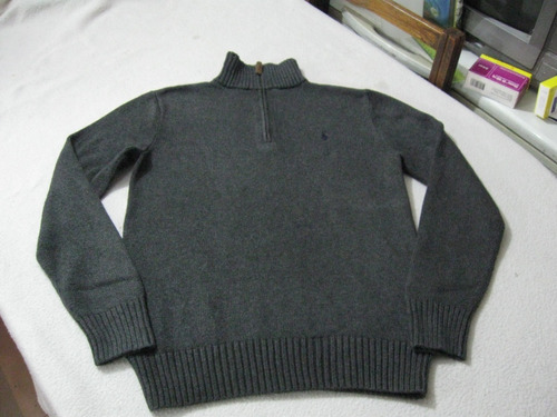 Sweater; Medio Cierre De Mujer Polo De Ralph Lauren Talla S