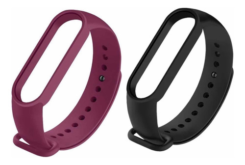 Dos Mallas Para Xiaomi Mi Band 5 6 Correa Reloj Smart Watch 