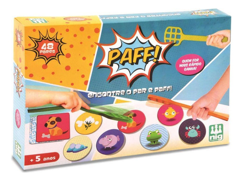 Brinquedo Jogo Paff Estilo Tapa Certo 48 Pares Nig