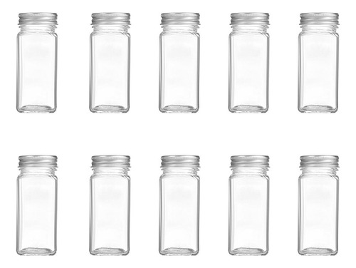 Botella De Cristal Para Especias Con Envases Vacíos, 12 Unid