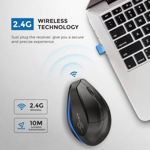 Ratón Inalámbrico Ergonómico Echtpower, Ratón Vertical Con D