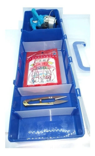Imagen 7 de 7 de Kit Set De Pesca Caña De Pescar Bara Carretel + Accesorios